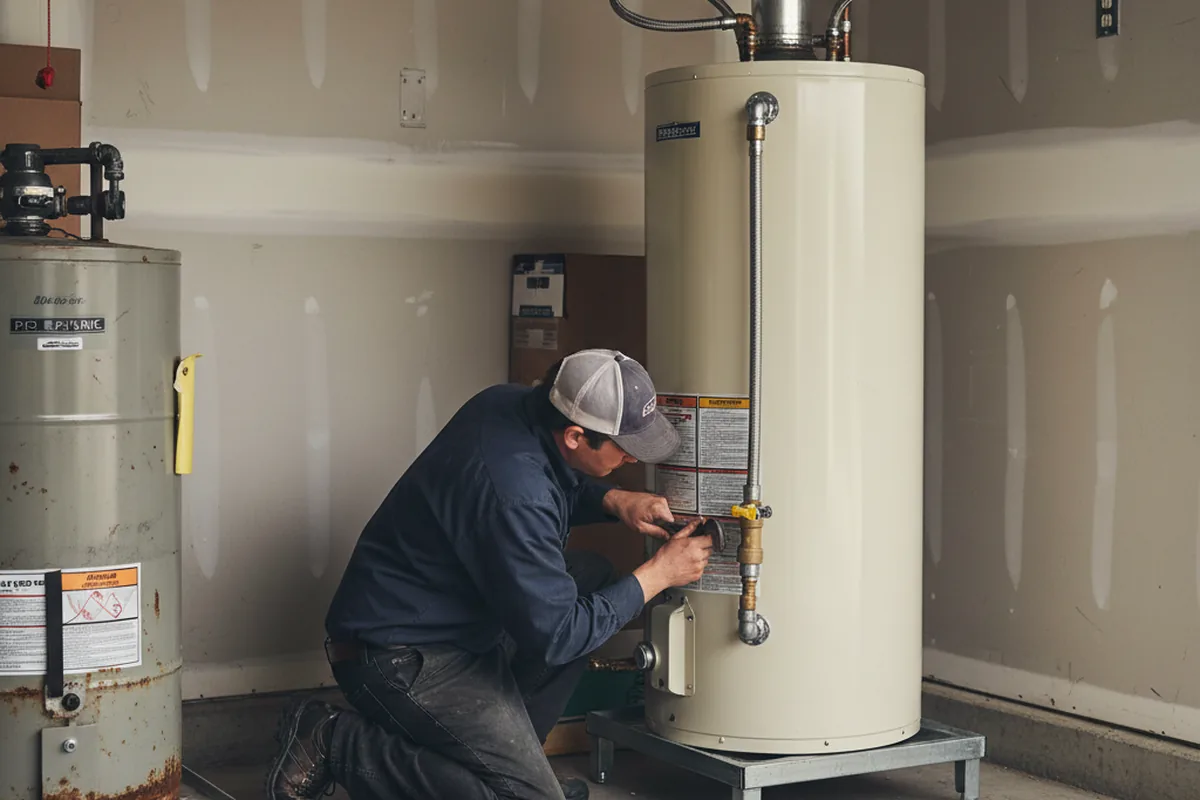 Water heater and shutoff valve replacement in Carlisle