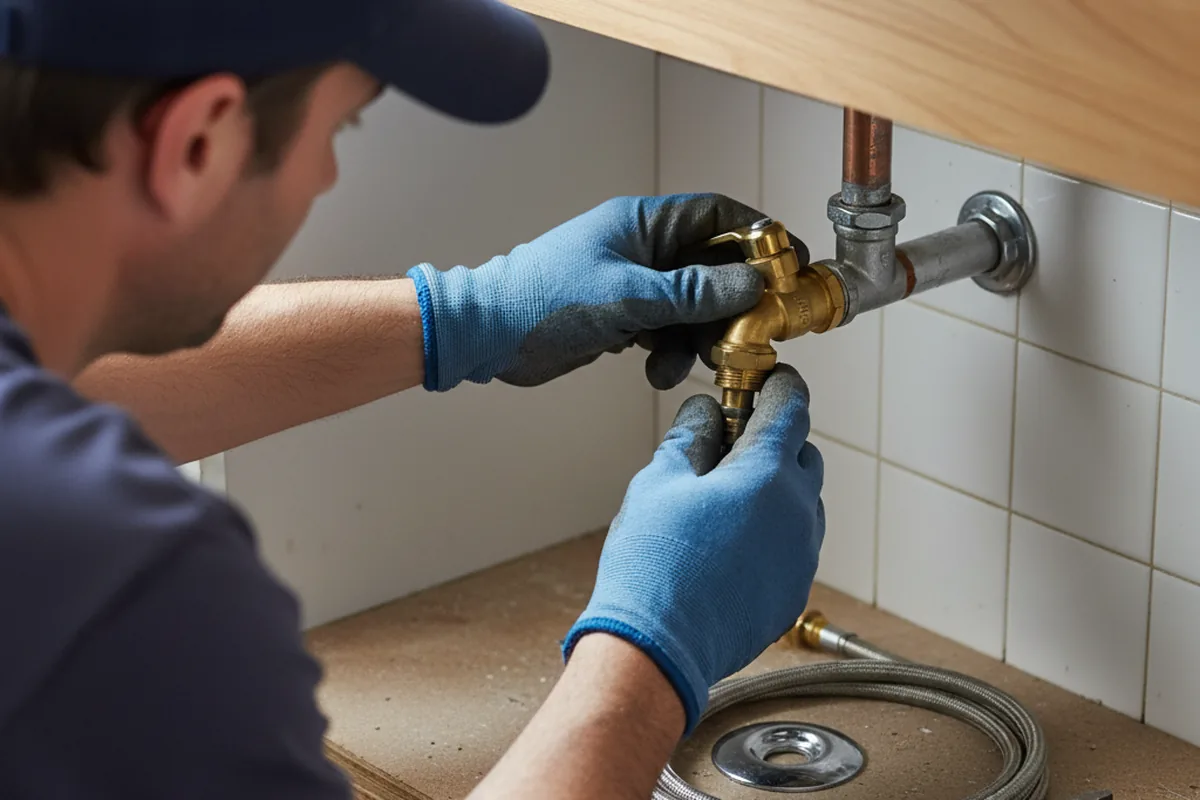 Shutoff valve and fitting work during Emergency Plumbing in Carlisle